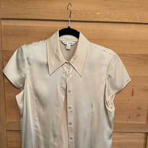 St. John satin blouse - Size 8